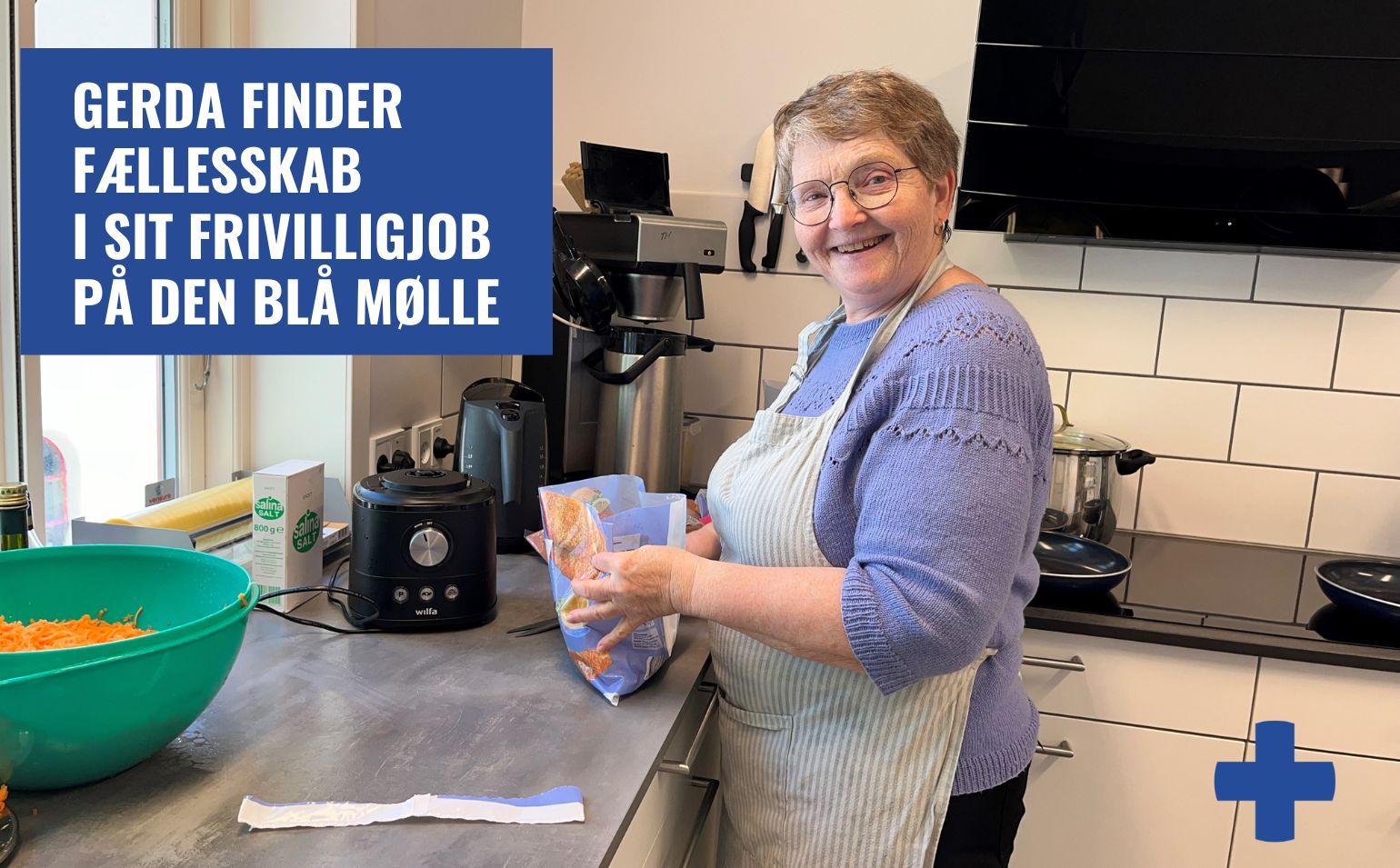 Gerda finder fællesskab i sit Frivilligjob på Den Blå Mølle